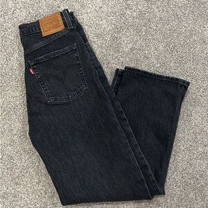 Levi's Women's Dark Gray Relaxed Jeans